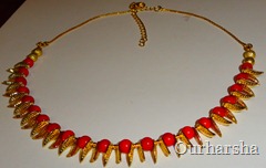 Red coral beads Necklace (5)