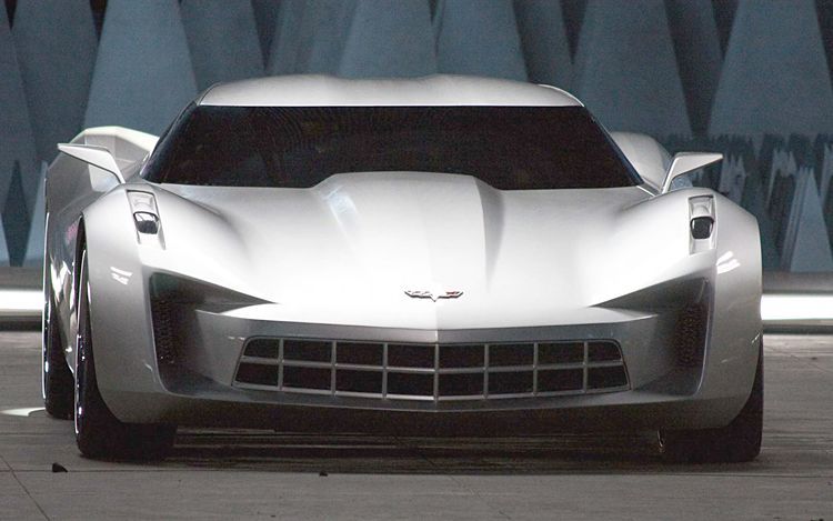 Photos of what appear to be a convertible version of the Chevrolet Corvette 