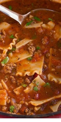 Lasagna Soup