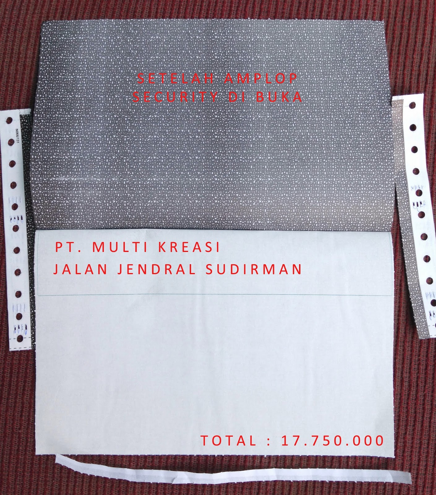 Kertas Slip Gaji Carbonize