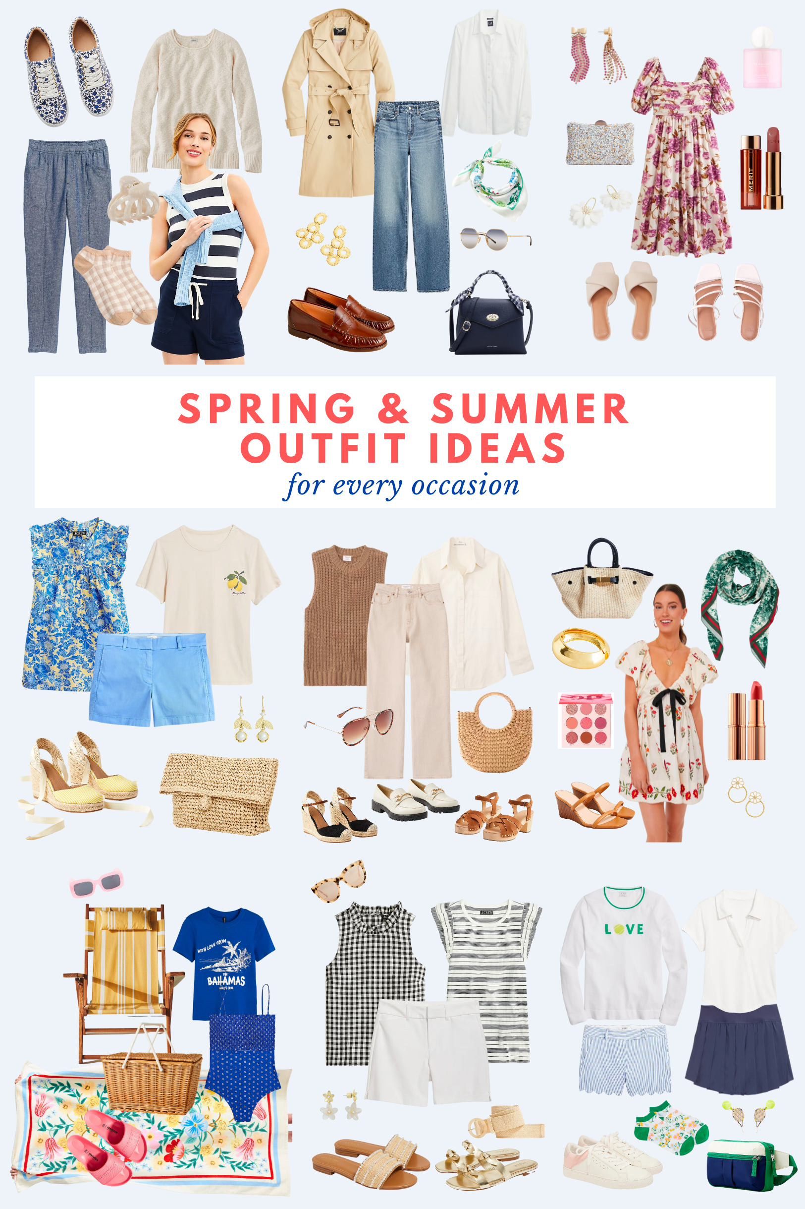 spring outfit ideas and summer outfits 2023