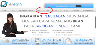 cara memasang iklan di kliksaya.com