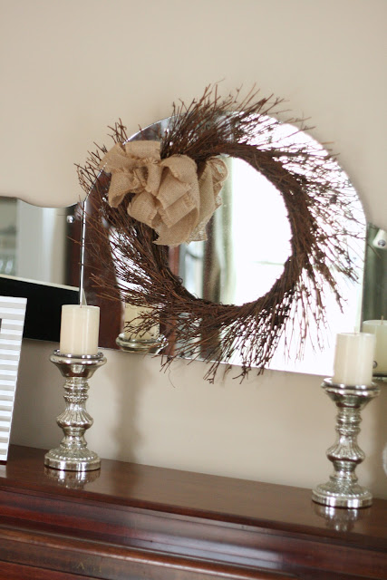 diy burlap bow wreath 