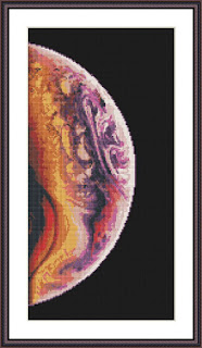 Planet cross stitch pattern - Tango Stitch