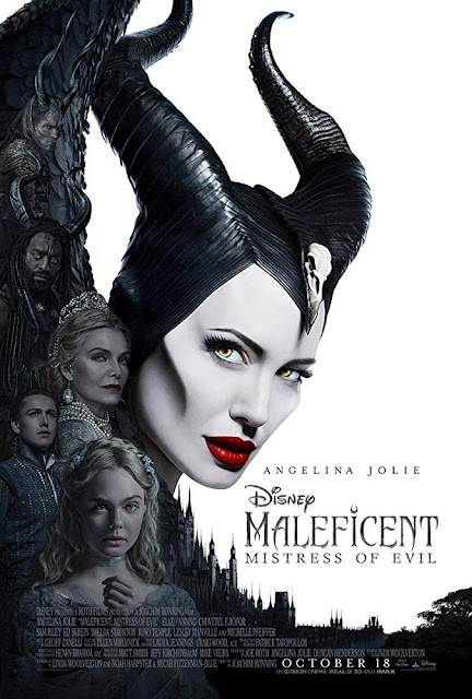 Walt Disney Pictures presents the movie poster for "Maleficent: Mistress of Evil" (2019), starring Angelina Jolie, Michelle Pfeiffer, Elle Fanning, Harris Dickinson, Ed Skrein, Chiwetel Ejiofor, and Sam Riley. #Disney #Movies #MovieReview