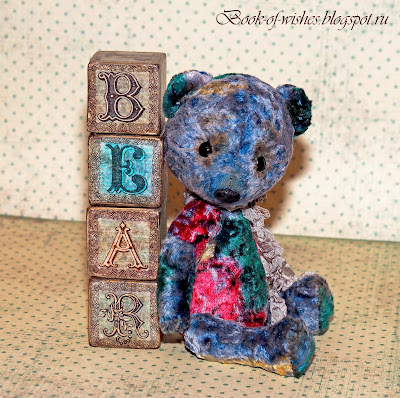 wooden decoupage blocks