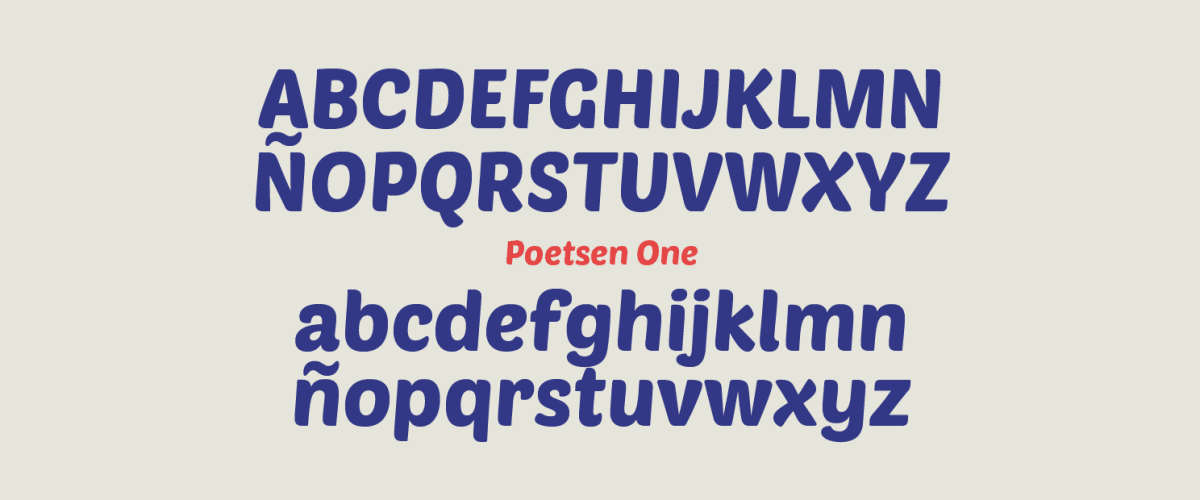Kumpulan Font Terbaik Untuk Desain Sticker - Poetsen One