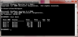 Membuat bootable Flashdisk Windows 8 Dengan CMD