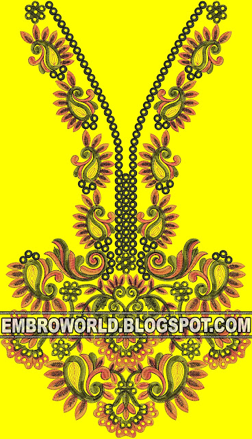 News Good for fashionable People Embroidery Neck design