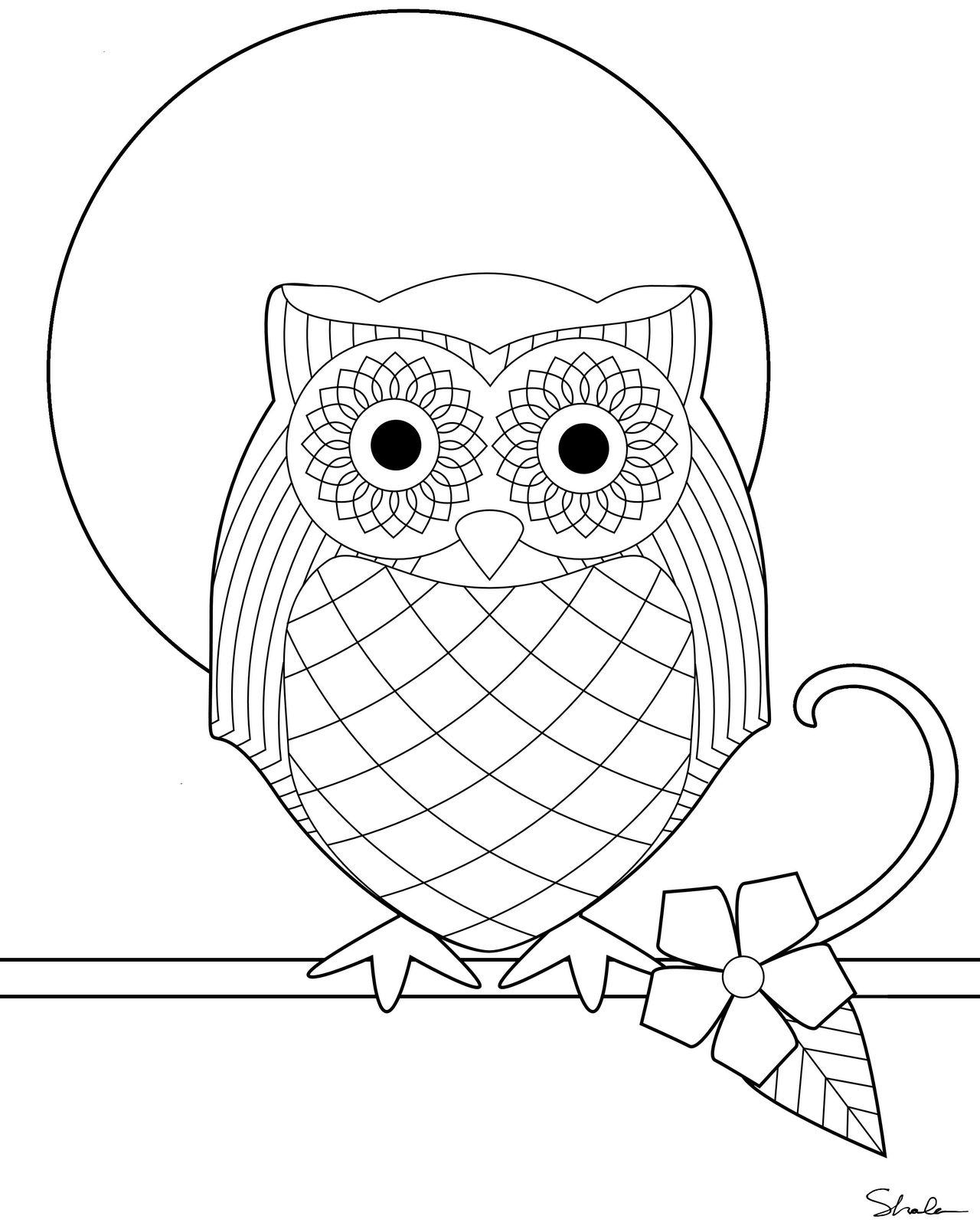 Don t Eat the Paste Owl  coloring page