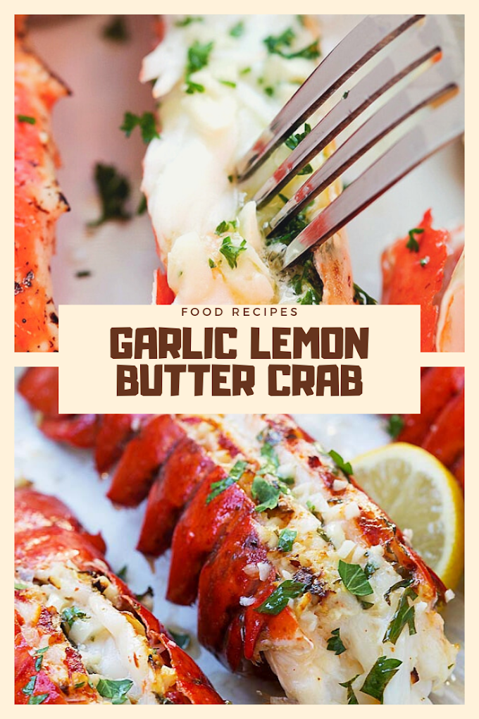 GARLIC LEMON BUTTER CRAB LEGS RECIPE