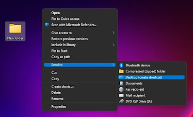 Create a Shortcut to the Folder