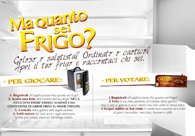 Logo Nuovo concorso Grisbi ''Ma quanto sei frigo'': vinci forniture e mini frigo