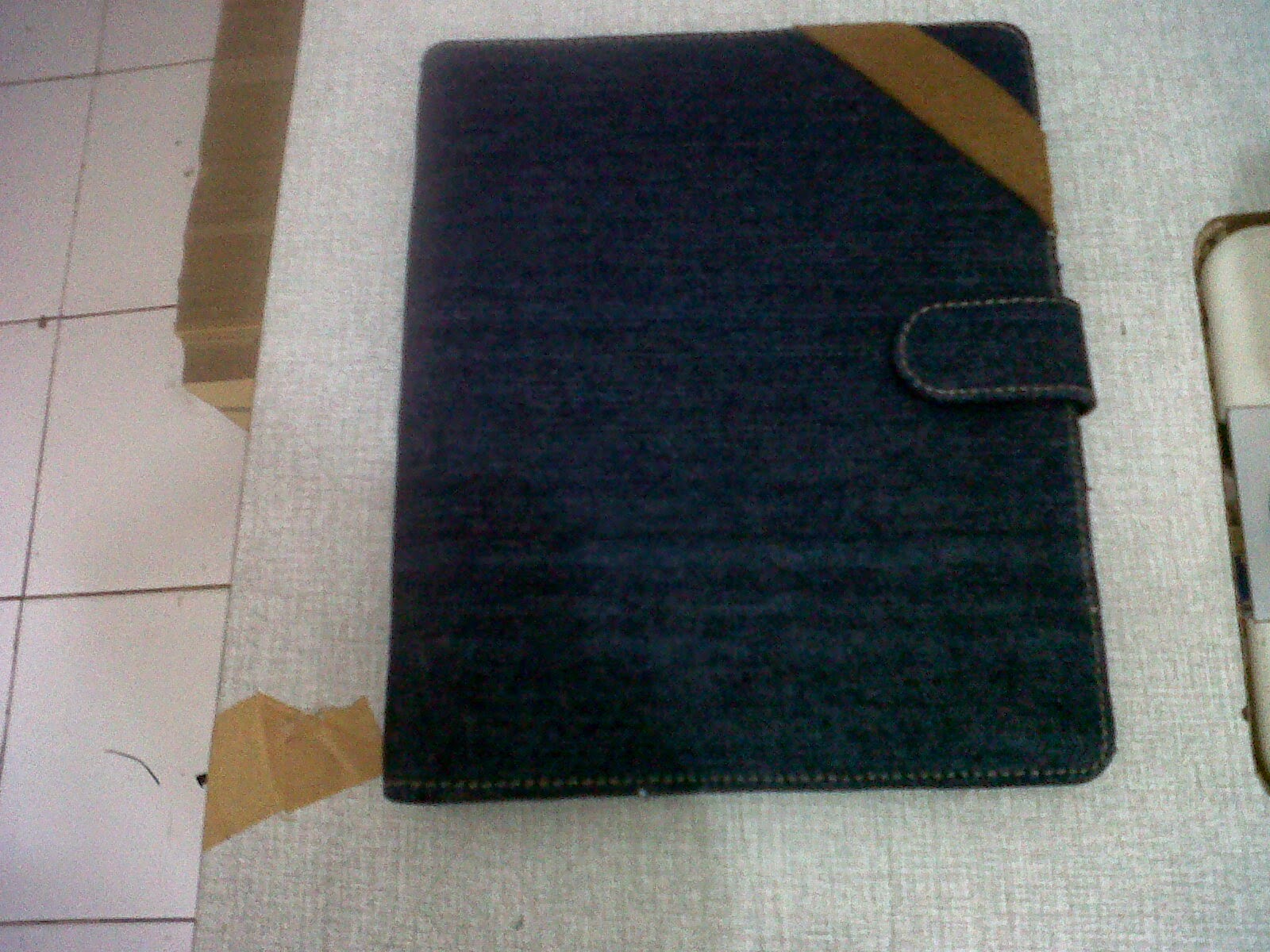 cover agenda bahan jeans