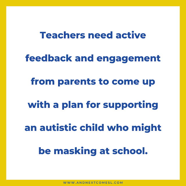 Teachers and parents need to work together to support autistic kids