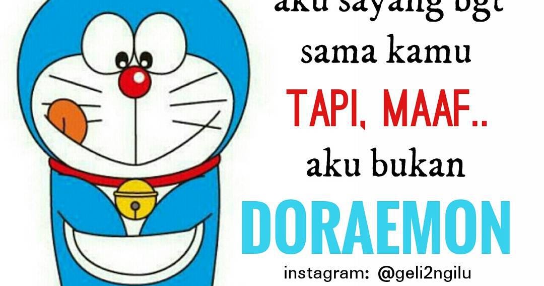  Gambar Kata Kata Lucu Doraemon  Kata Kata  Mutiara