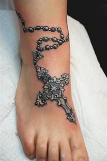  Cross rosary tattoos