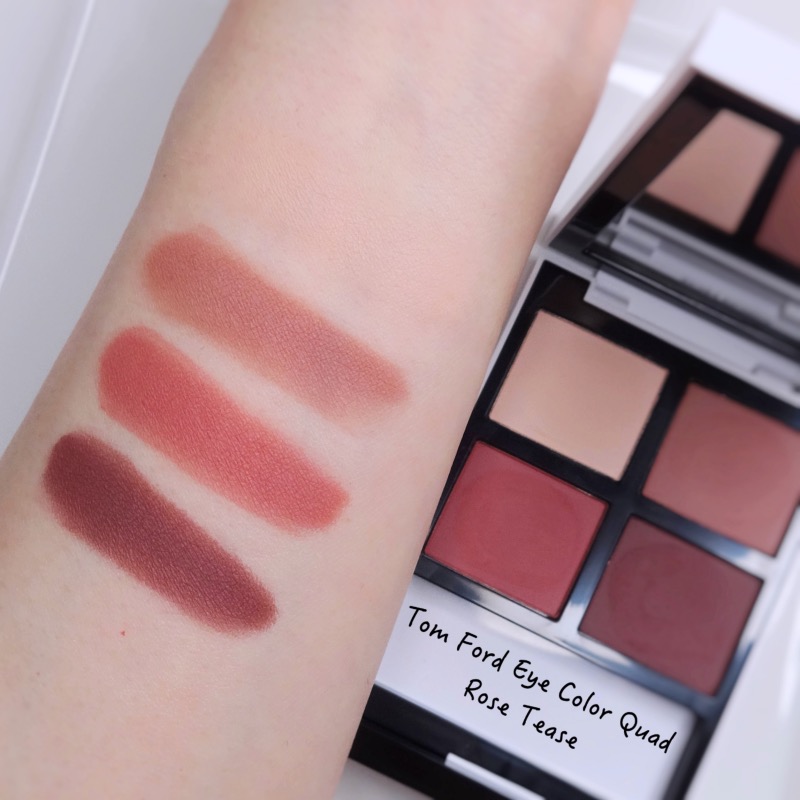 Tom Ford Rose Tease Eye Color Quad swatches