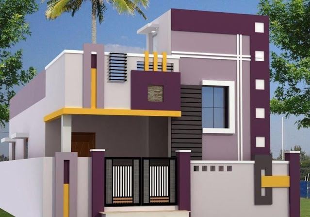 village normal house front elevation designs