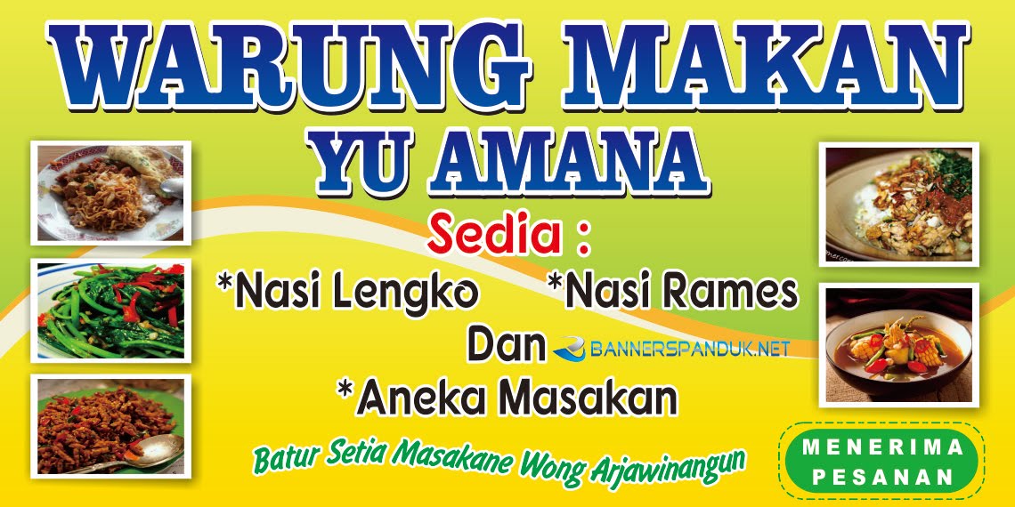 Contoh Banner Spanduk  Warung Makan  Nasi Yang Unik dan 