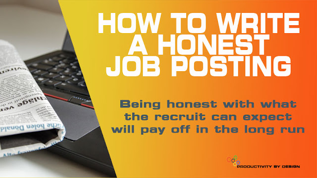 How to write a honest job posting for success