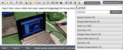 Lizzer Bookmarklet