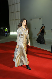 Keerthy Suresh with Cute Expressions While Entering into SIIMA Awards 2019