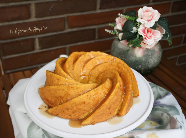 Bizco-tarta de calabaza, queso y leche condensada  El Ágora de Ángeles