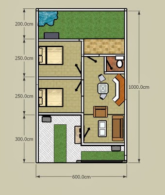 Contoh Denah atau Sketsa Rumah Minimalis Terbaru - Desain 