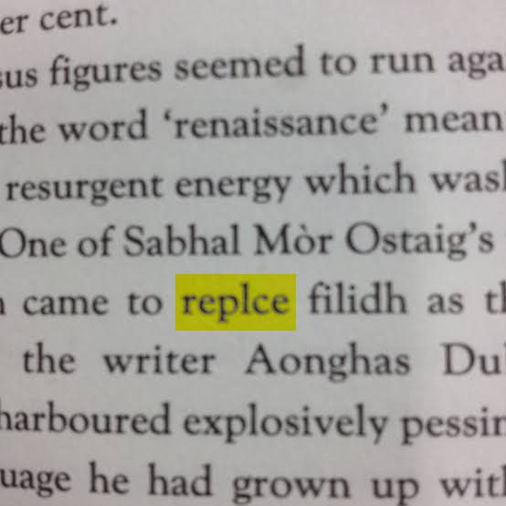 Typographical error