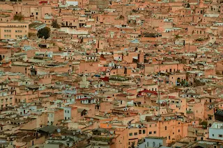 Vue panoramique la ville de fez