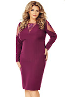 Rochie mov Plus Size Iman • Miss Grey