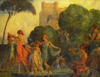 Луис Фредерик Бернекер  Louis Frederick Bernecker (1876–1937)  Танец нимф Dancing Nymphs