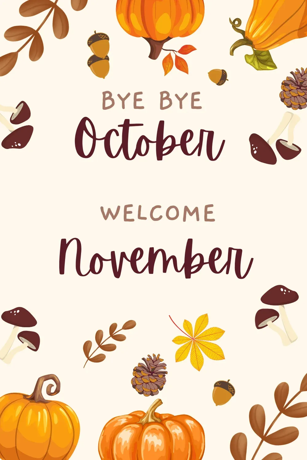 bye bye october welcome november image