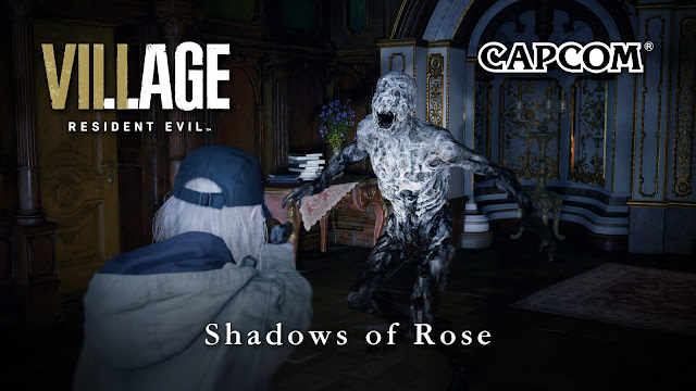 resident evil village shadows of rose dlc story harder than base game re8 rosemary winters third person mode item scarcity management capcom google stadia pc playstation ps4 ps5 xbox one series x/s xb1 x1 xsx