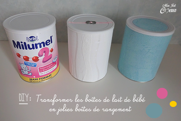 diy customiser les boites de lait de