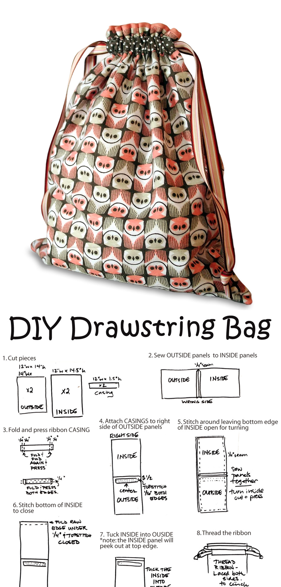 How To Make A Drawstring Bag