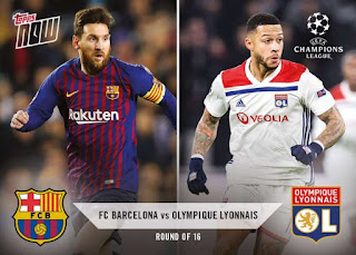 Topps NOW UEFA Champions League 2018-2019 Olympique Lyonnais Set