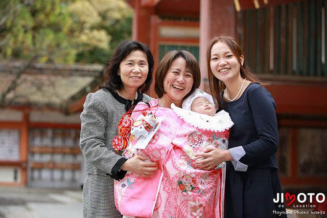 石清水八幡宮でのお宮参り出張撮影