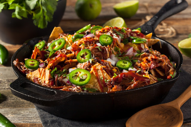 BBQ Pulled Pork Nachos for Two