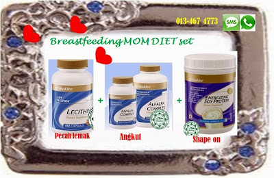 set slimming ibu menyusu shaklee