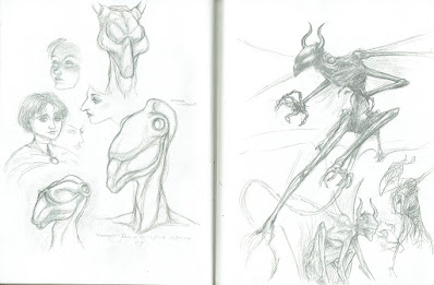 Early night-gaunt sketches.