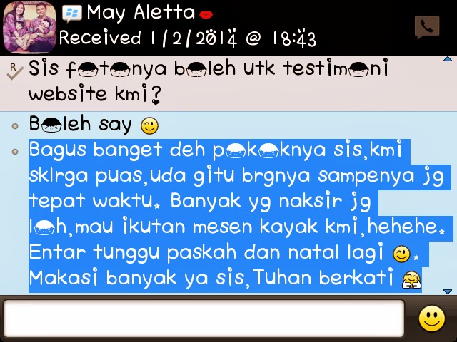 Testimoni review pembeli toko solo-batik