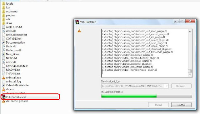 making of Portable vlc media player- Dev Tunes