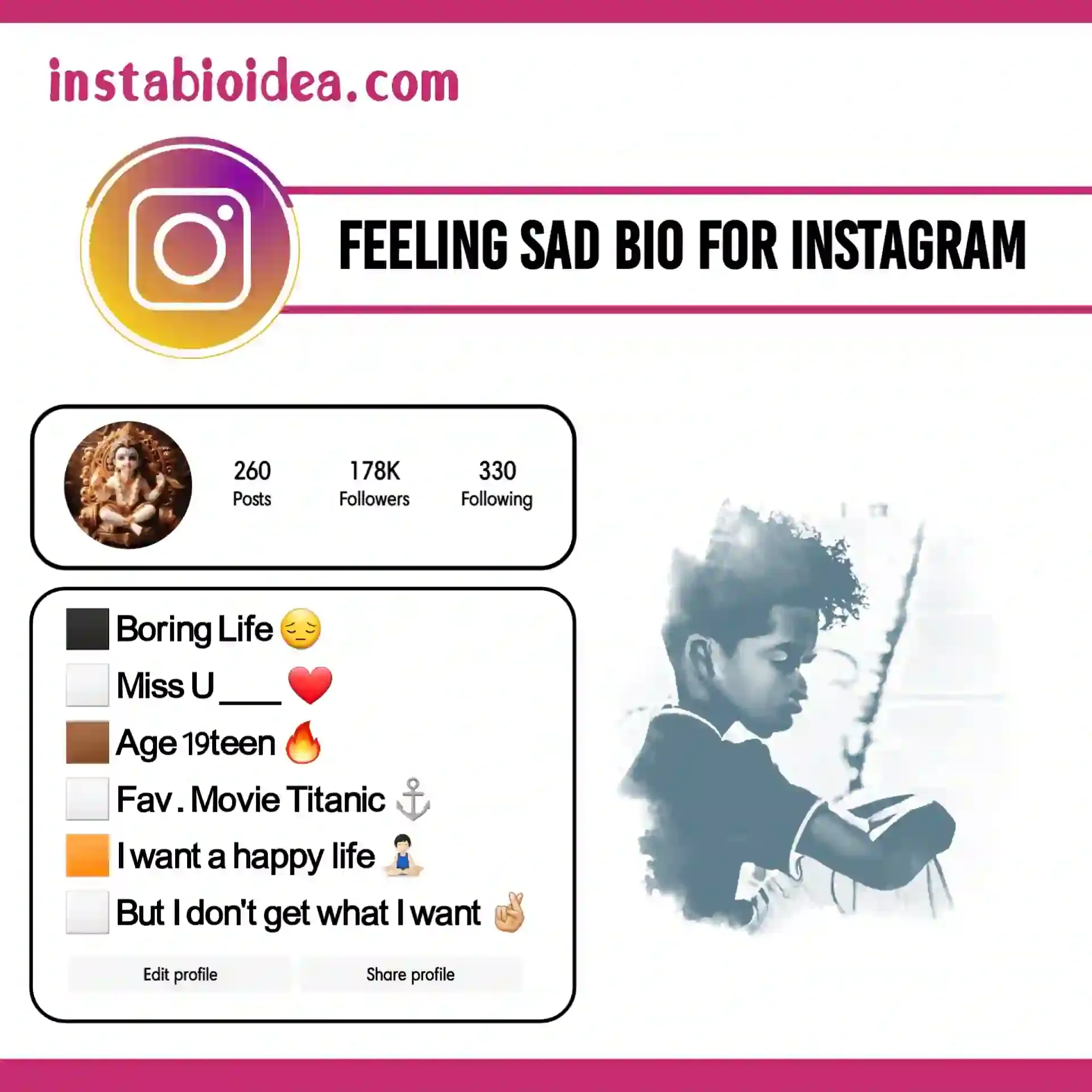feeling sad bio for instagram image 2
