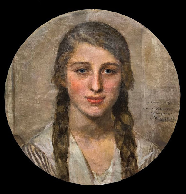 Retrato de Vitorina Ontañón, Anselmo Miguel Nieto, Retrato Femenino, Anselmo Miguel Nieto, Pintura Española, Pintores Españoles, Pintor Anselmo Miguel Nieto, Pintor Español, Retratos de Anselmo Miguel Nieto