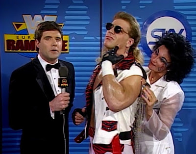 WWF UK Rampage 1992 - Sean Mooney interviews Shawn Michaels and Sensational Sherri
