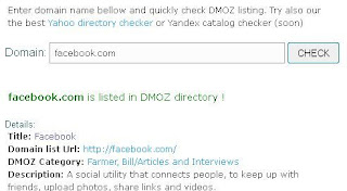 Melihat/Cek index dmoz (ODP) pada blog dan cara daftar