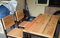 Top Meja Kursi Kayu Cafe