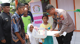 Kapolres Indramayu, AKBP Dr. M. Fahri Siregar Meresmikan Rumah Baru Yang Layak Huni Untuk Carwadi Sekeluarga